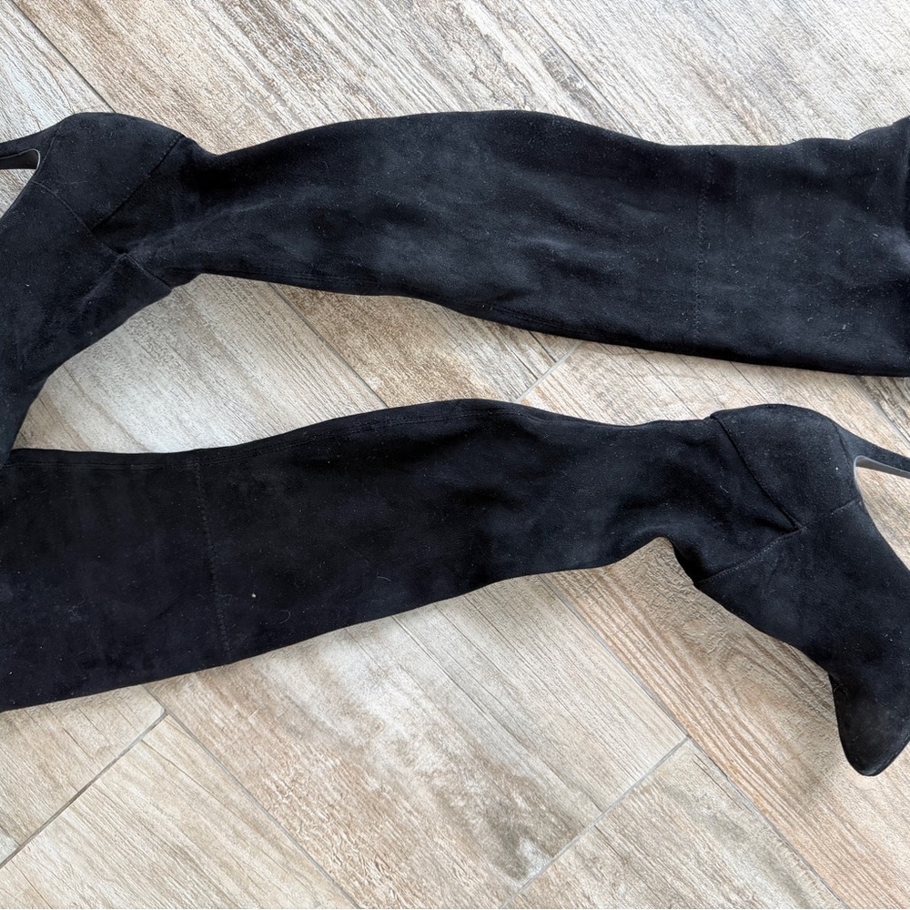 Dolce Vita Black Suede Heeled Boots